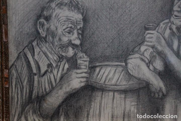 Ancianos Conversando Y Bebiendo Antiguo Dibujo Comprar Dibujos Contemporaneos Siglo Xx En Todocoleccion 85241952