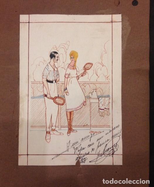 Arte: DIBUJO DE ZERAUS CON DEDICATORIA DE A. SUAREZ - Foto 1