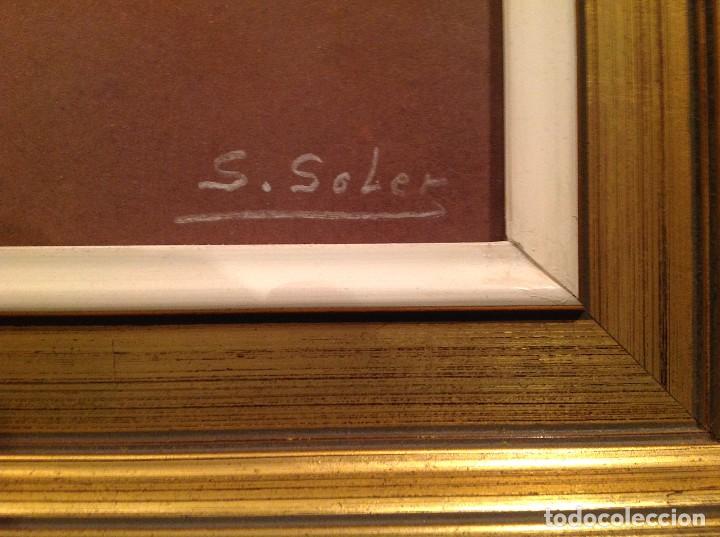 Arte: Cuadro Del Pintor S. Soler Titulo Se&ntilde;ora - Foto 2