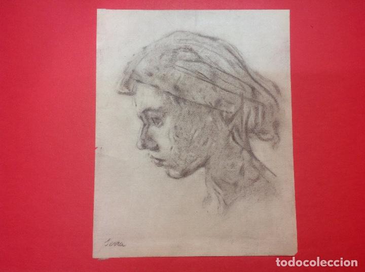 Arte: Serra. Retrato de dama e perfil. - Foto 1