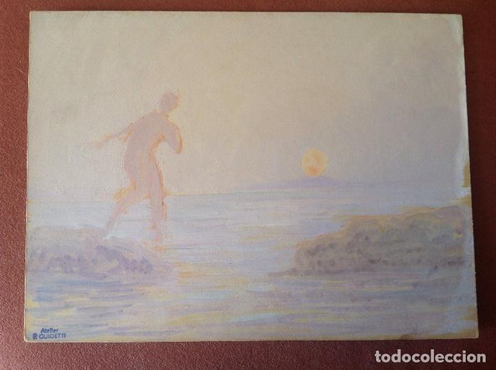 Arte: R. Guidetti. Ocaso en el mar. - Foto 1