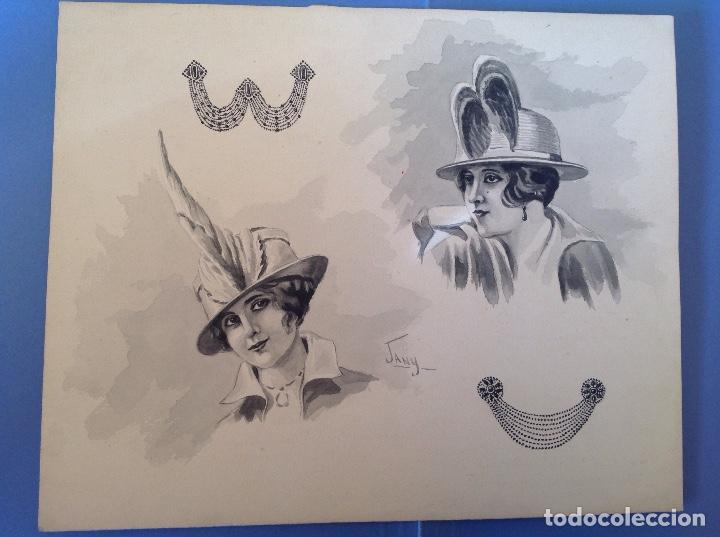 Art: Jany. Damas. Escuela espa&ntilde;ola s.XX