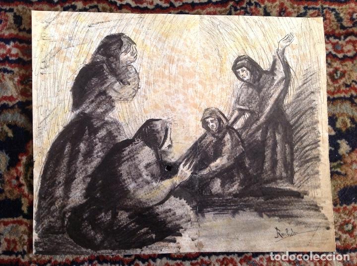 Arte: Rochelt. Escena con ancianas. - Foto 1