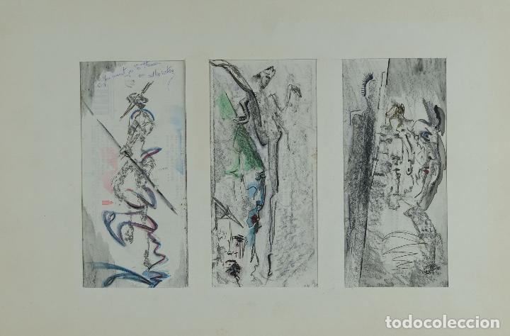 Art: Maryse Rayn (B&eacute;lgica, 1957) Acuarela y ceras sobre papel firmado y fechado 1986