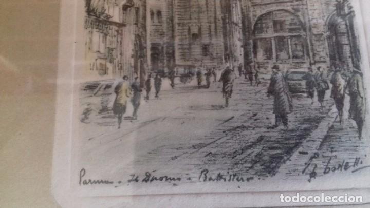 Arte: Lote de 2 dibujos. Bonelli. Parma 1880 - Foto 2