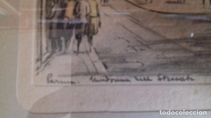 Arte: Lote de 2 dibujos. Bonelli. Parma 1880 - Foto 11