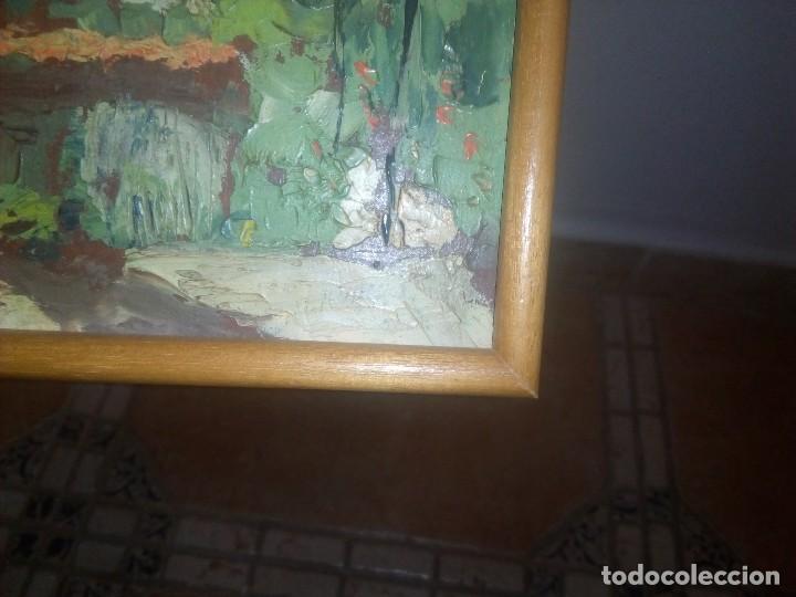 Arte: Oleo sobre tabla antigua - Foto 2