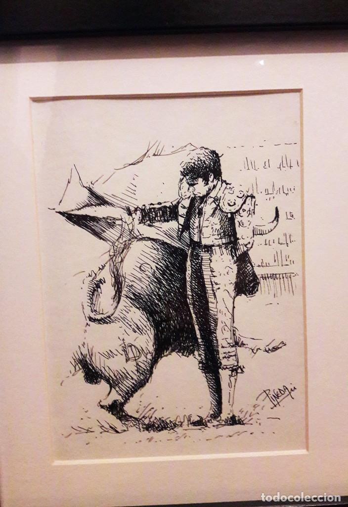 Arte: Plumilla original- Tr&iacute;ptico de dibujos de Jos&eacute; Tom&aacute;s - Foto 2