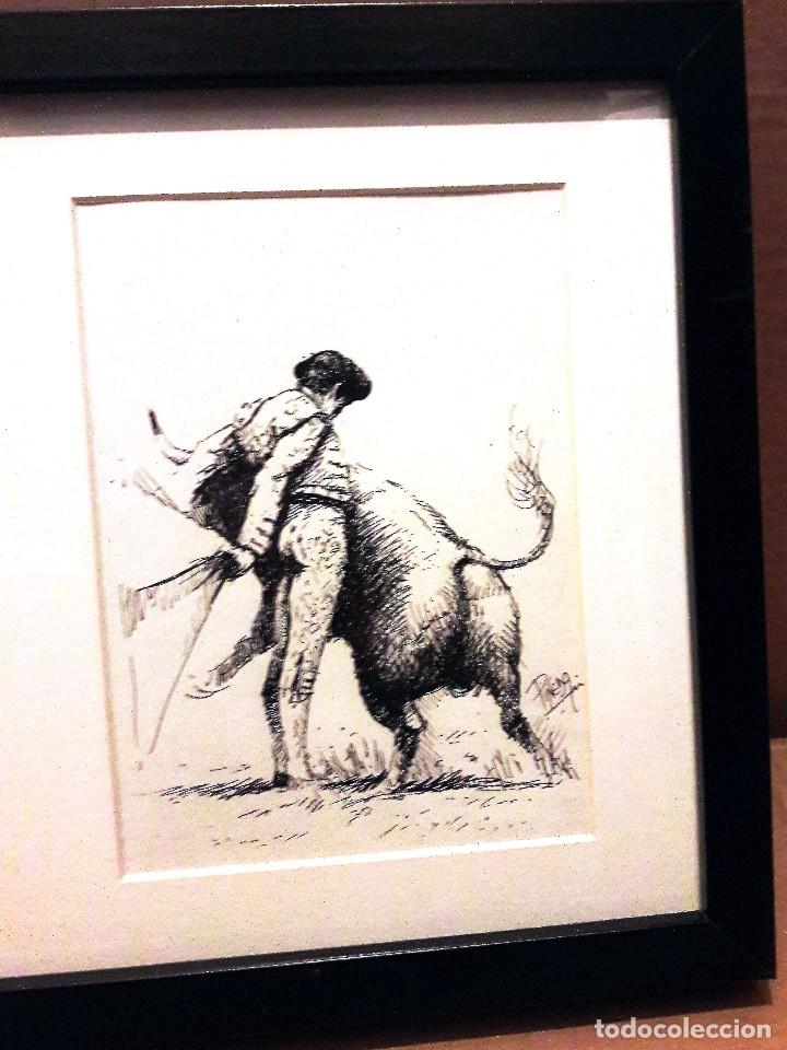 Arte: Plumilla original- Tr&iacute;ptico de dibujos de Jos&eacute; Tom&aacute;s - Foto 4