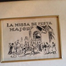 Arte: BÉCQUER DOMINGUEZ, CARLOS (BARCELONA, 1889 - 1968), DIBUJO ORIGINAL, FIRMADO Y TITULADO. Lote 105837903
