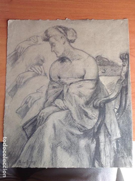 Arte: Manuel de Garay. Dama sentada. - Foto 1