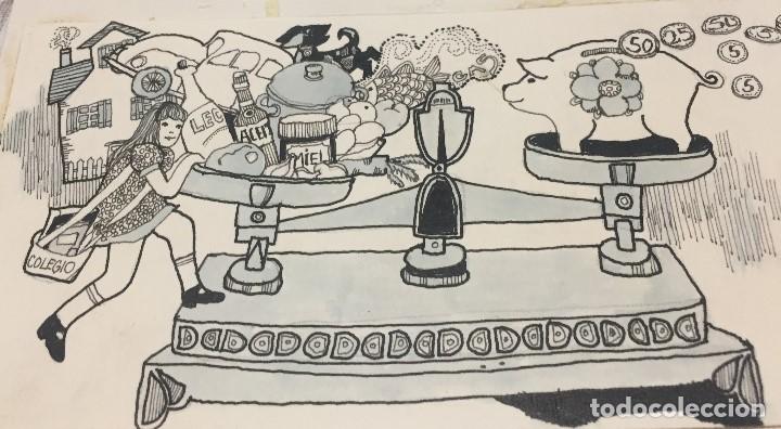 Arte: Boada, Pedro, ilustraci&oacute;n original 1972 - Foto 1