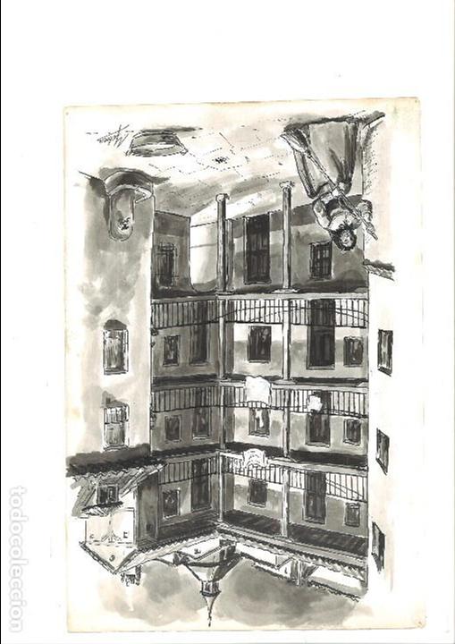 Arte: SE&Ntilde;ORA BARRIENDO EL PATIO. Yebra - Foto 1