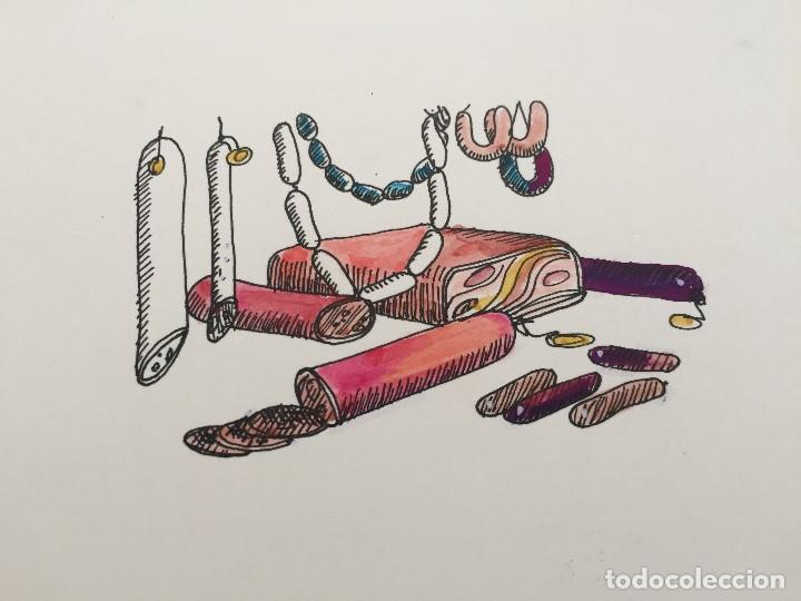 Arte: Embutidos. OBRA ORIGINAL DE BOADA REALIZADA EN 1970 - Foto 1
