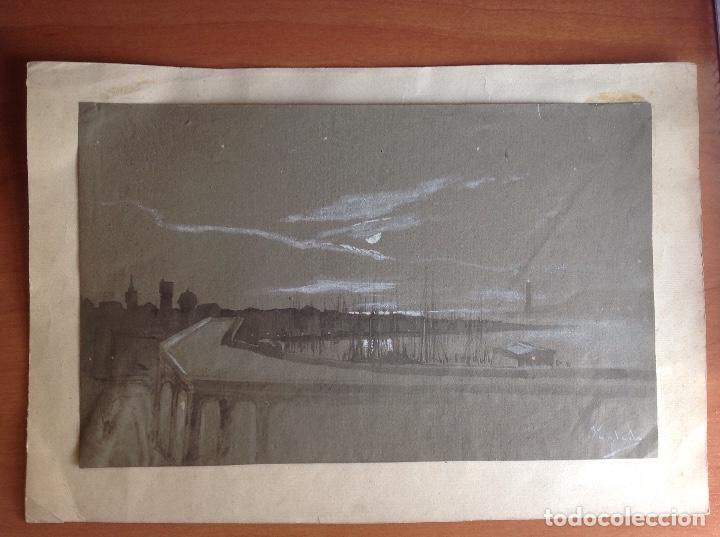 Arte: Pedro Ynglada. El puerto. - Foto 1