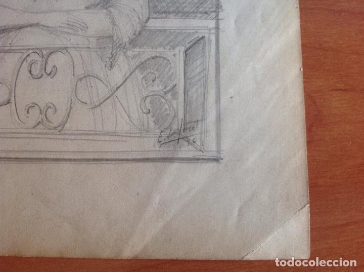 Arte: Eduardo Laforet. Dama en la ventana. - Foto 2