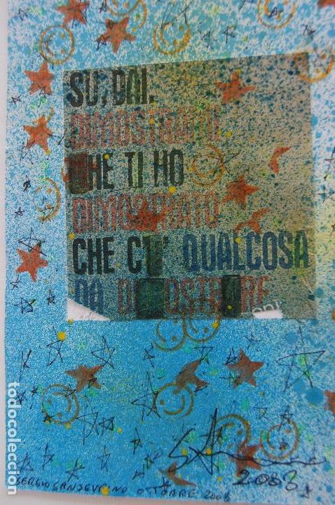 Art: Sergio Sanseverino. Mil&aacute;n 1965. Dibujo t&eacute;cnica mixta de 15 x 20 firmado. T&iacute;tulo: Salvia e Rosmarino.