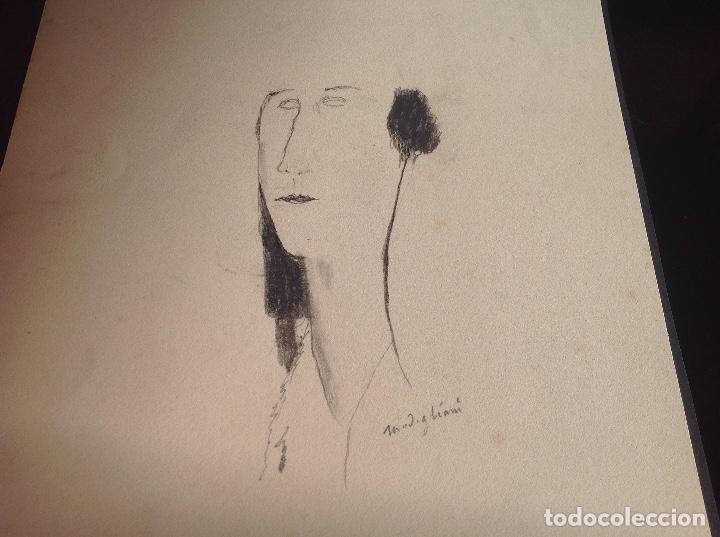 Arte: Seguidor de Modigliani. Retrato de dama. - Foto 2