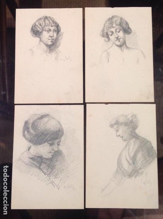 Arte: Jose Castells. Retratos de damas. - Foto 1