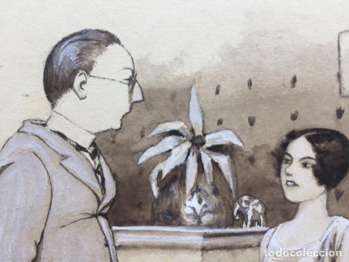 Arte: DIBUJO TINTA EUGENE KIRCHNER, ORIGINAL - Foto 3