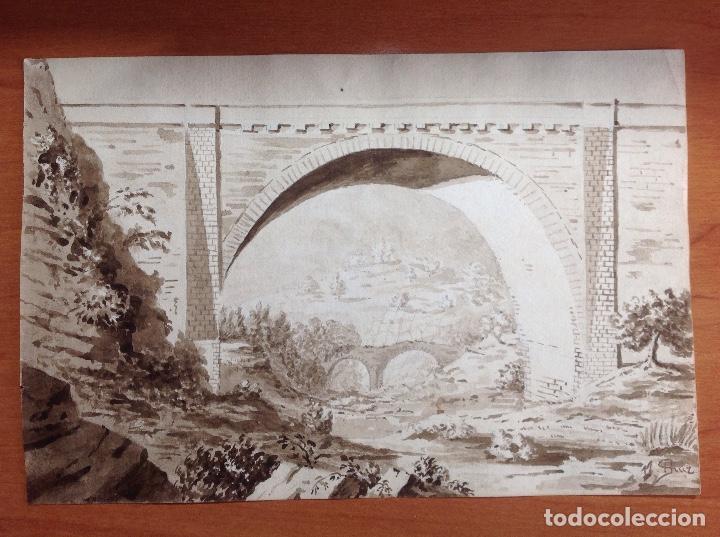 Arte: Narciso D&iacute;az De la Pe&ntilde;a. El puente. - Foto 1