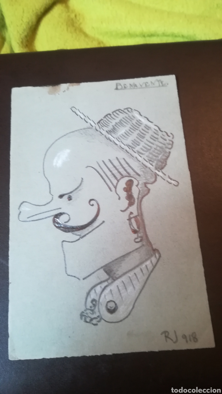 Arte: Dibujo de 1918 de Jacinto Benavente,