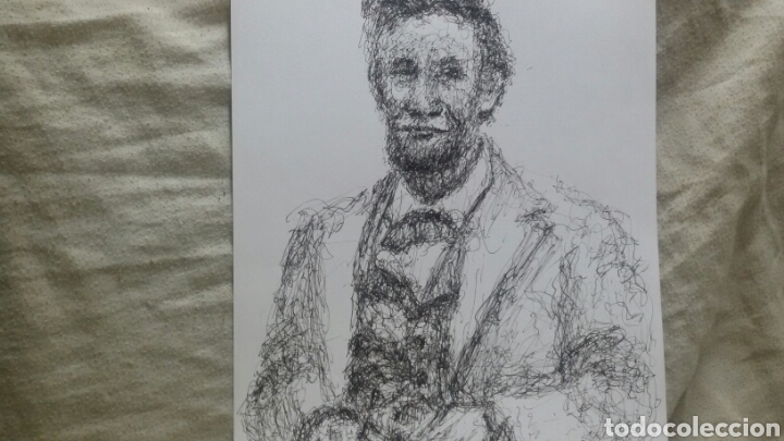 Arte: Retrato original Abraham Lincon - Foto 1