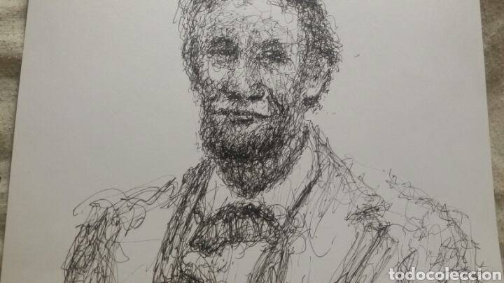 Arte: Retrato original Abraham Lincon - Foto 2