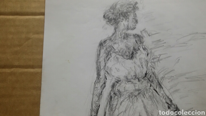 Arte: Mujer junto a la costa obra original - Foto 2