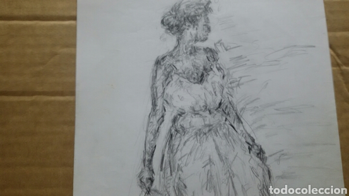 Arte: Mujer junto a la costa obra original - Foto 7