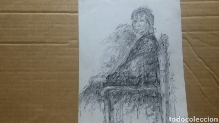 Arte: Mujer sentada obra original - Foto 2