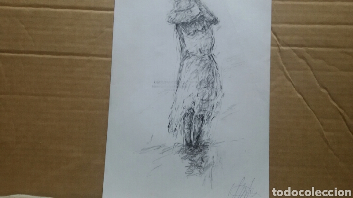 Arte: Chica en la orilla obra original - Foto 1