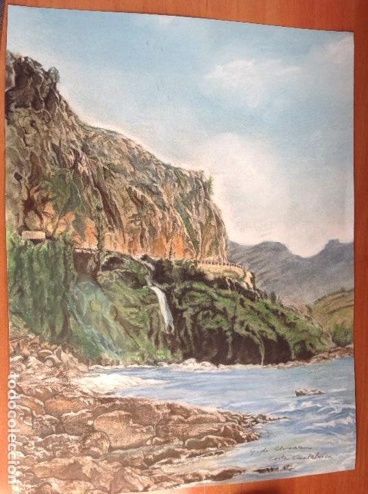 Arte: G. De Alvear. La costa cant&aacute;brica.