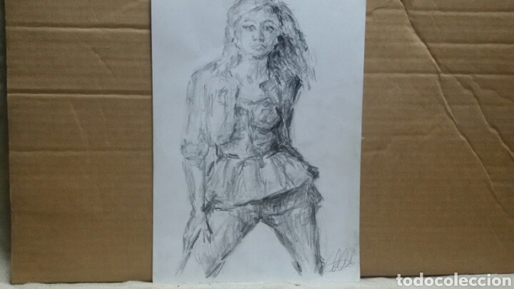 Arte: Chica modelo obra original - Foto 1