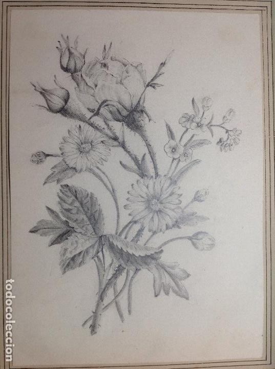 Arte: An&oacute;nimo. Ramo de flores. - Foto 2