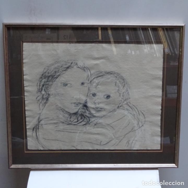 Arte: Dibujo an&oacute;nimo enmarcado. - Foto 2