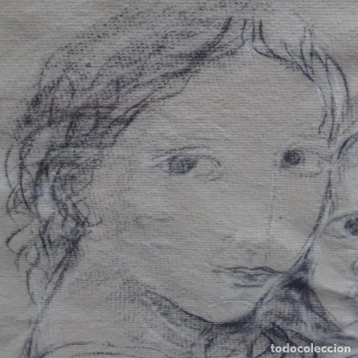 Arte: Dibujo an&oacute;nimo enmarcado. - Foto 3