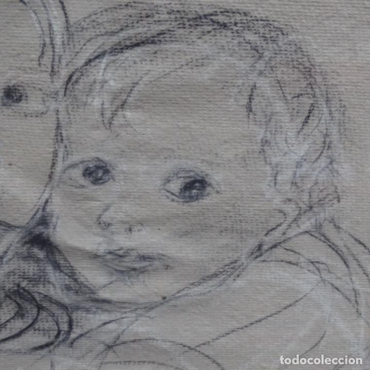 Arte: Dibujo an&oacute;nimo enmarcado. - Foto 4