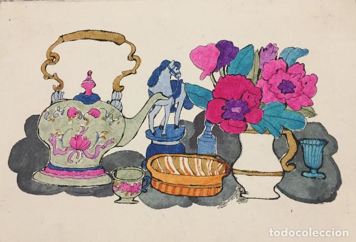 Arte: Boada, Pedro, ilustraci&oacute;n original 1972 - Foto 2