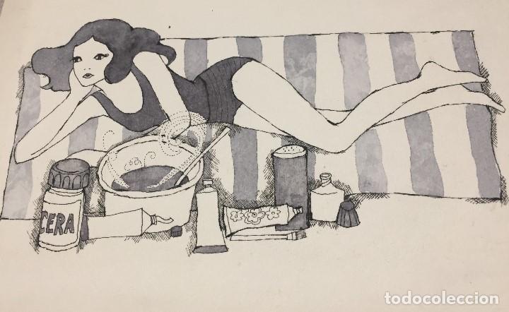 Arte: Boada, Pedro, ilustraci&oacute;n original 1972 - Foto 2