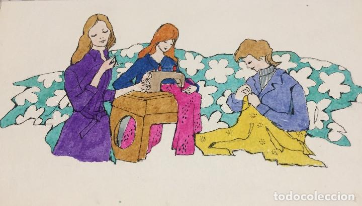 Arte: Boada, Pedro, ilustraci&oacute;n original 1972 - Foto 2