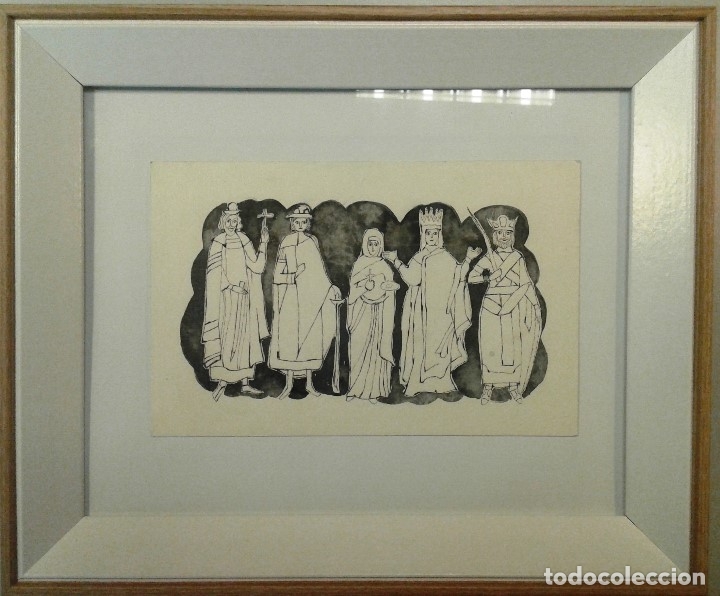 Arte: Boada, Pedro, ilustraci&oacute;n original 1972 - Foto 1
