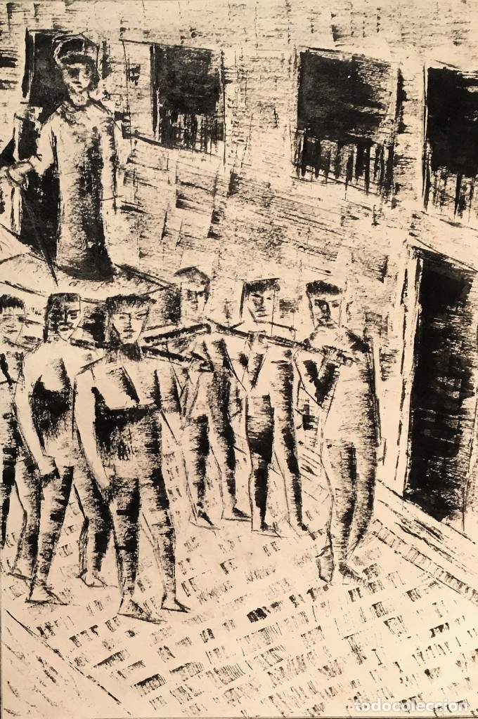 Arte: Dibujo representando una procesion - Foto 3