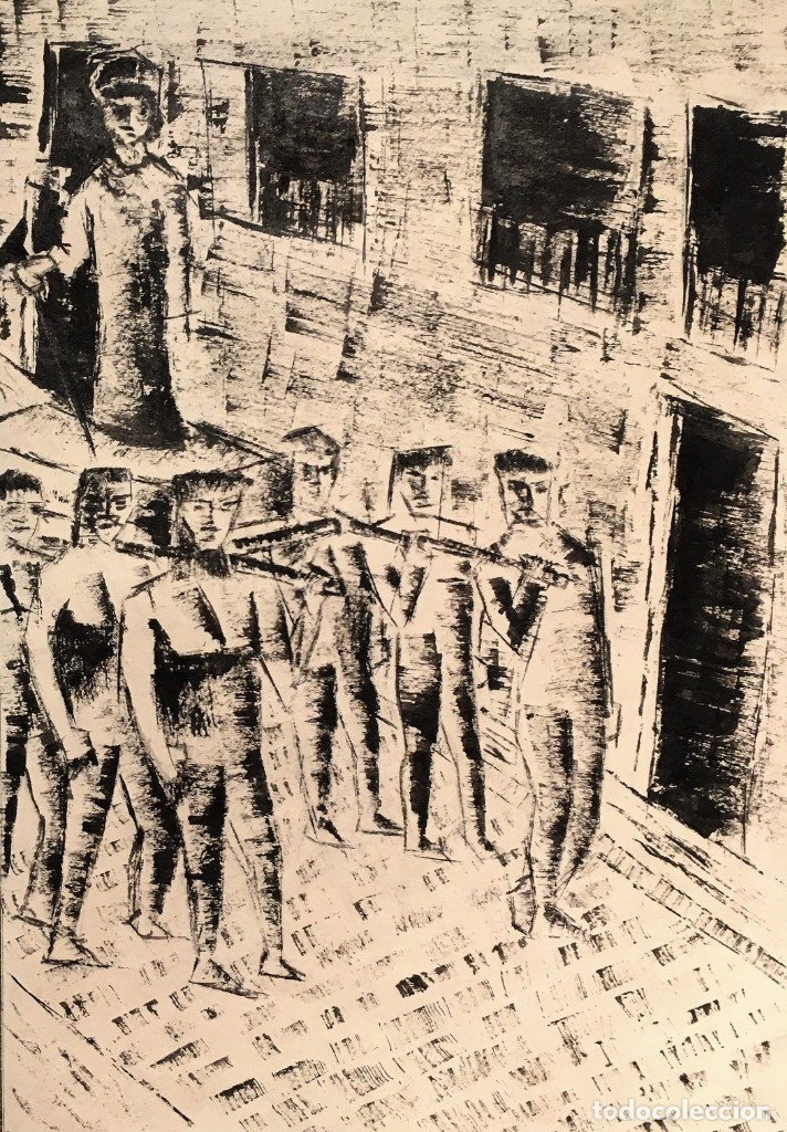 Arte: Dibujo representando una procesion - Foto 8