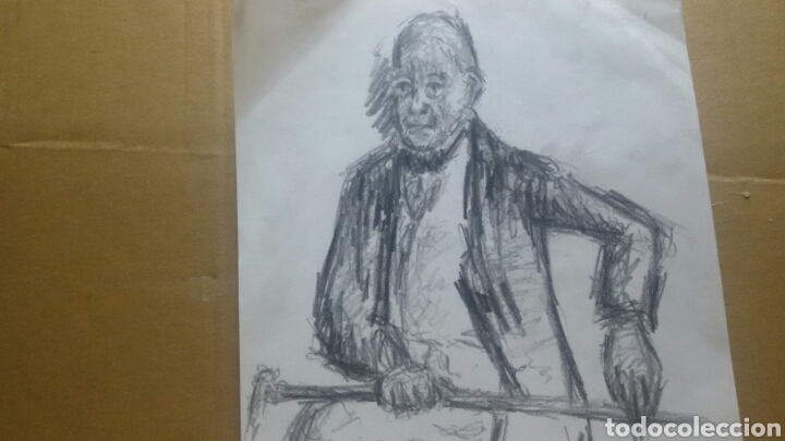 Arte: Hombre mayor con bast&oacute;n - Foto 2