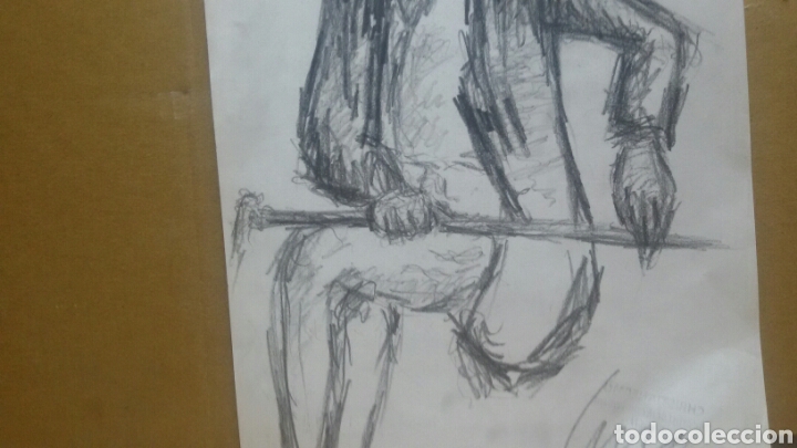 Arte: Hombre mayor con bast&oacute;n - Foto 3