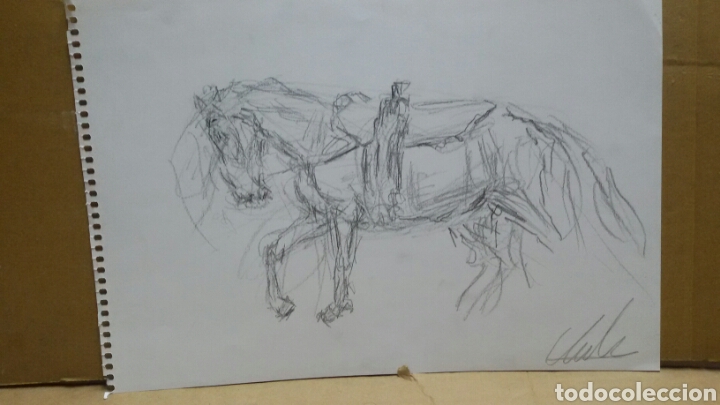 Arte: Dibujo Caballos original - Foto 2