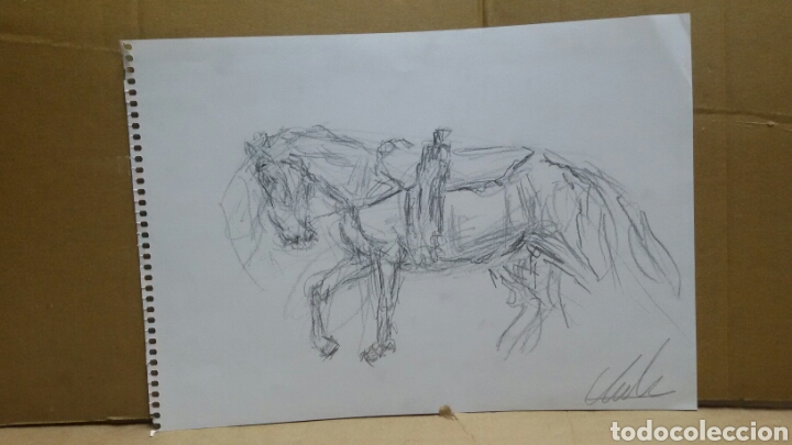 Arte: Dibujo Caballos original - Foto 3