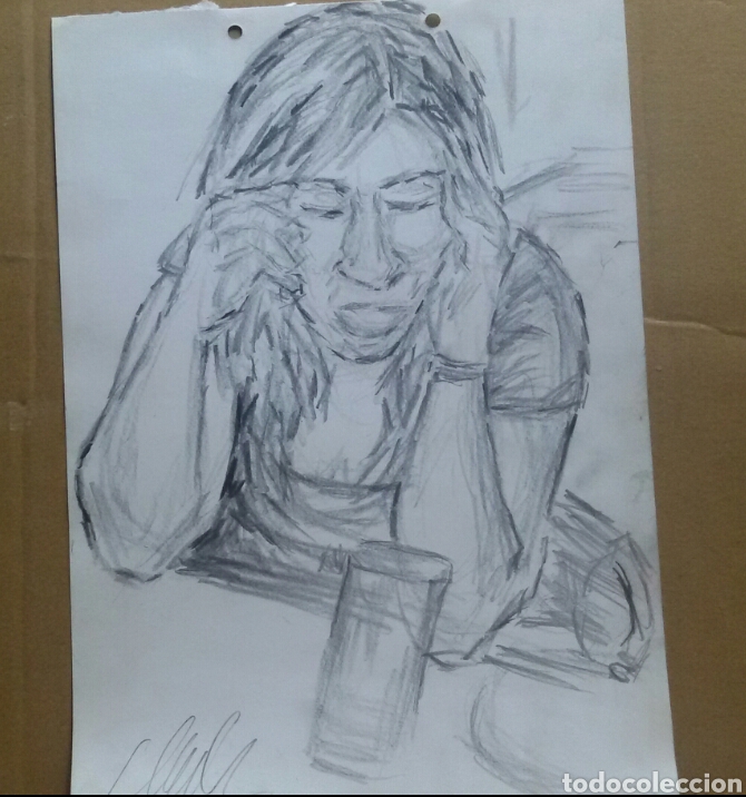 Arte: Chica agotada original - Foto 2