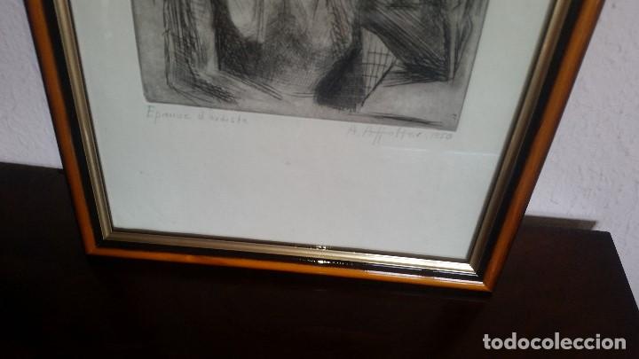 Arte: Cuadro carboncillo en papel, - Foto 3